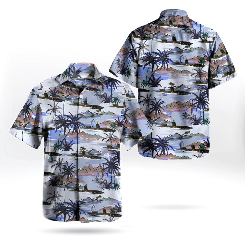 US Navy Los Angeles USS Greeneville SSN-772 Attack Submarine Hawaiian Shirt