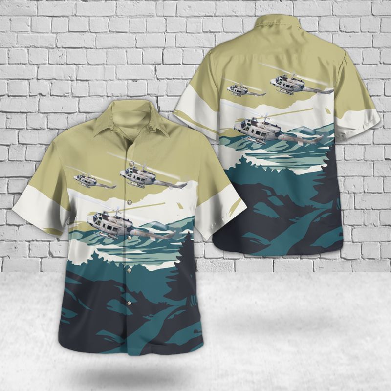 Spanish Navy Agusta Bell 212 Hawaiian Shirt