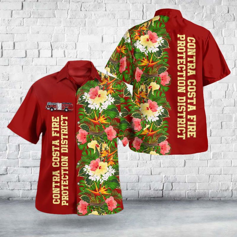 Concord, California, Contra Costa Fire Protection District Hawaiian Shirt