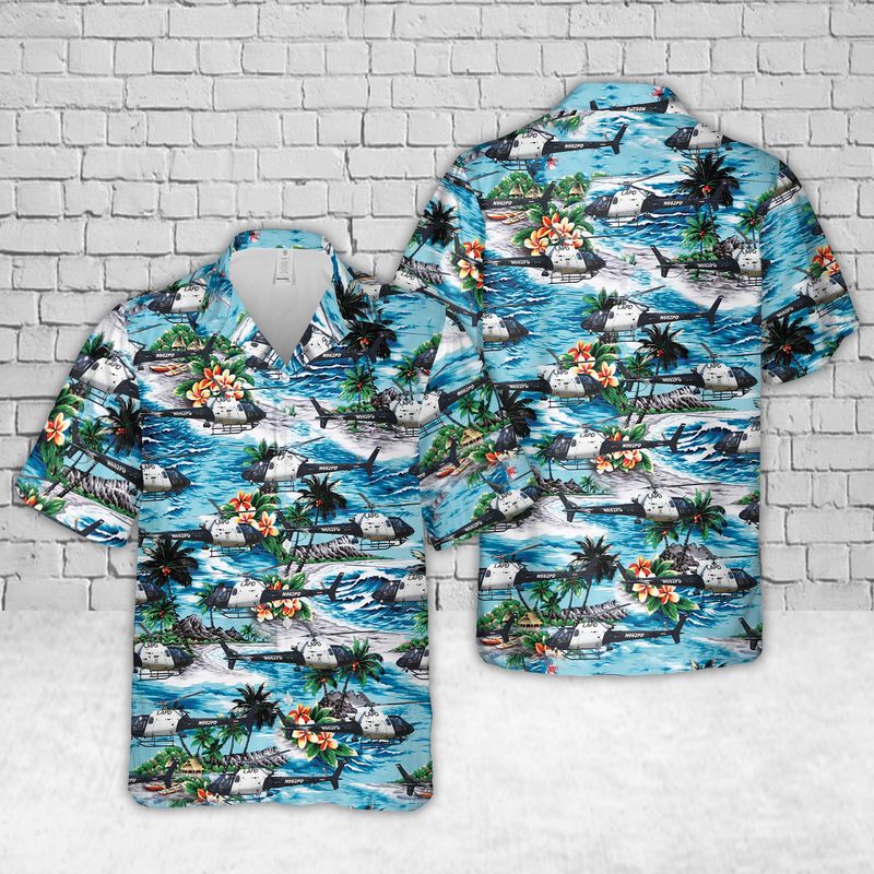 LADP N662PD Helicopter Hawaiian Shirt