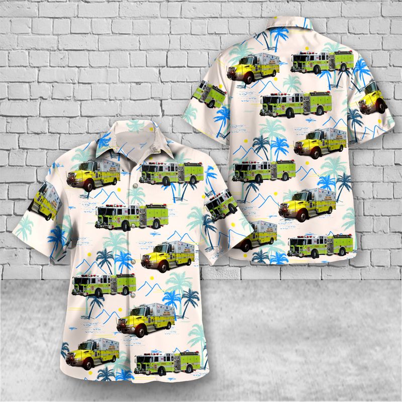 Centreville Volunteer Fire Department Engine 417B (Engine 410) Hawaiian Shirt