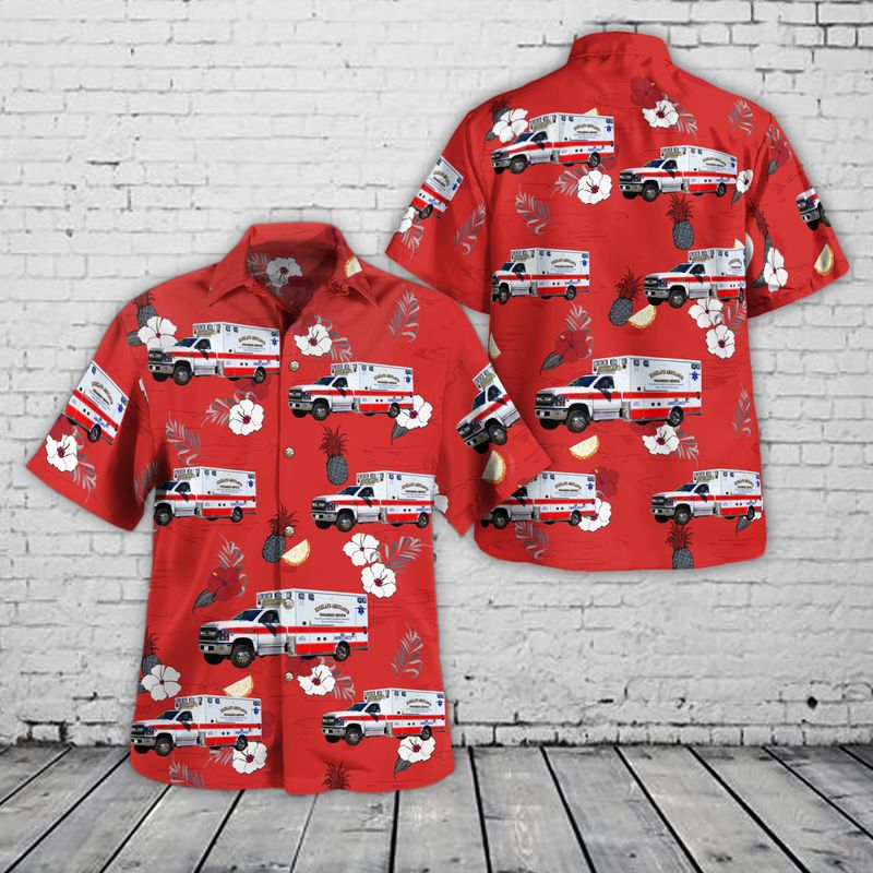 Goshen, Massachusetts, Highland Ambulance EMS Hawaiian Shirt