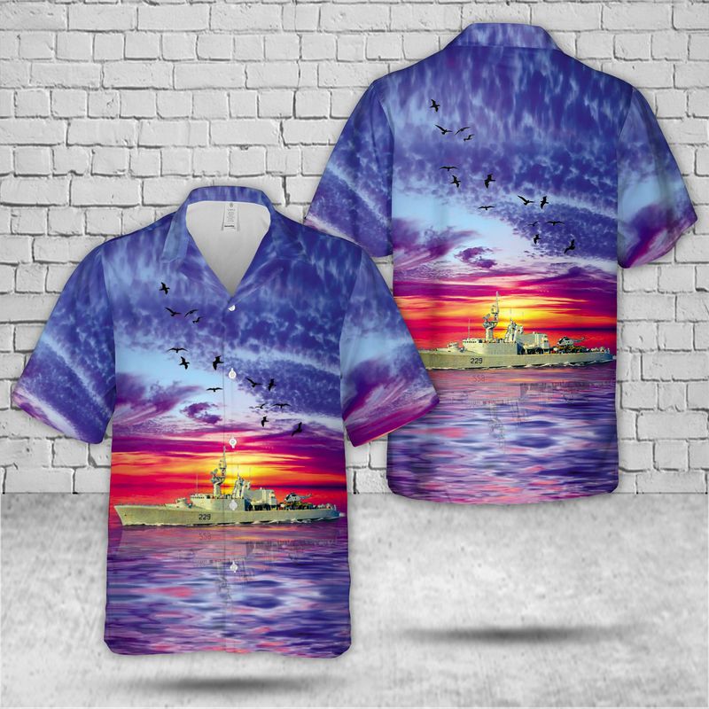 Royal Canadian Navy HMCS Ottawa (DDH 229) Hawaiian Shirt