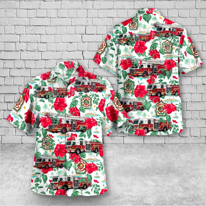 Arkansas Jonesboro Fire Department Hawaiian Shirt
