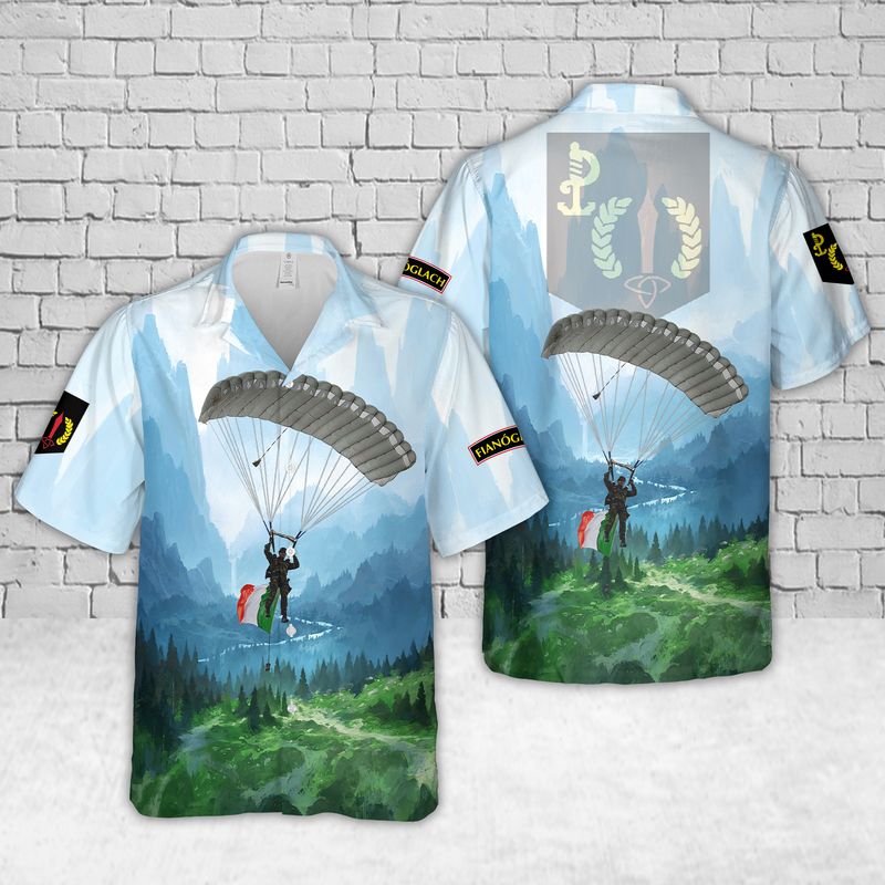 Irish Army Army Ranger Wing (ARW) Ranger parachuting Hawaiian Shirt