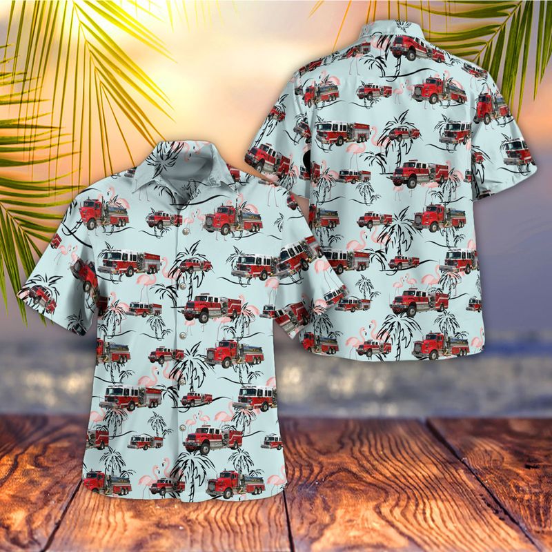 Clarksburg Montgomery County Maryland Hyattstown Volunteer Fire Department Hawaiian Shirt