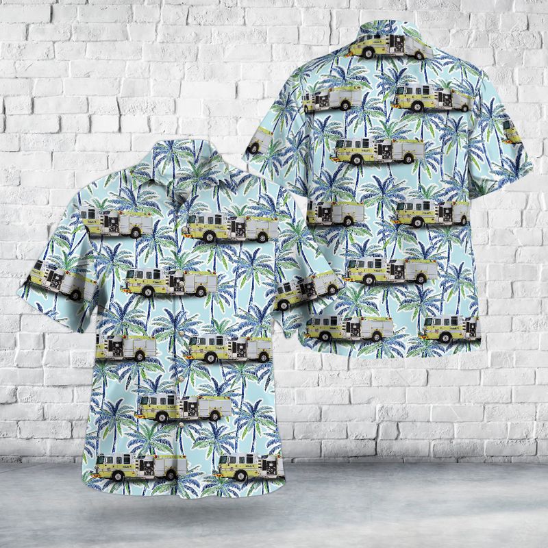 Leo, Indiana, Northeast Allen County Fire Department Hawaiian Shirt