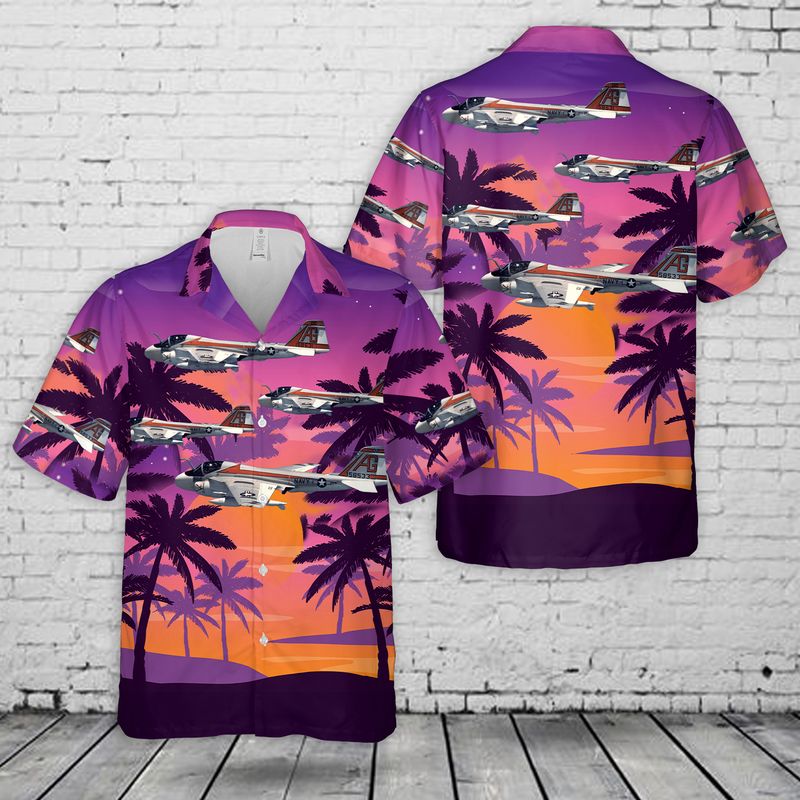 US Navy Grumman A-6Es Of VA-65 Hawaiian Shirt