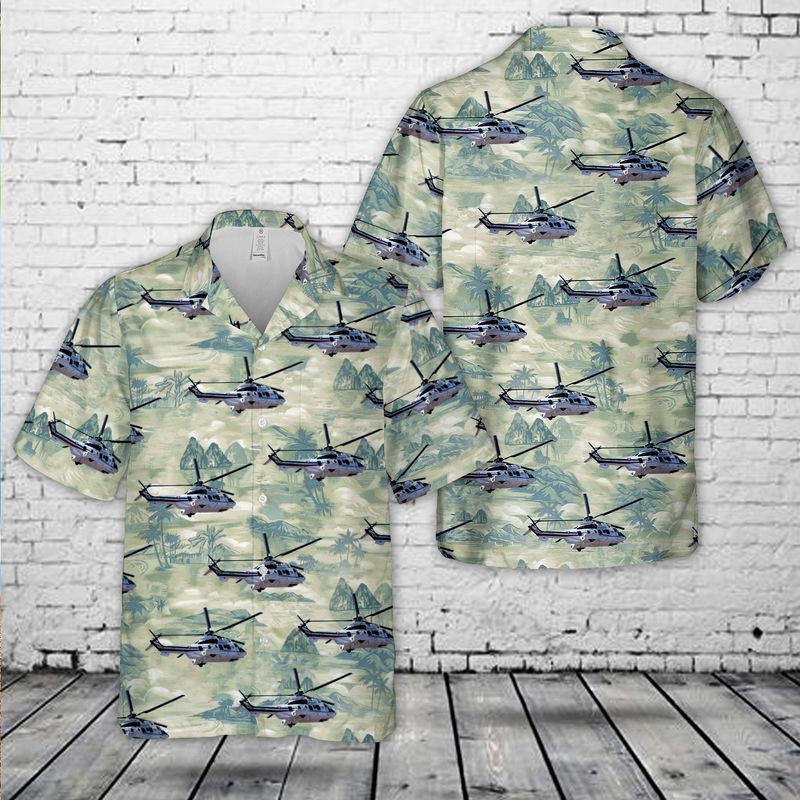 Mexico Air Force Airbus Helicopters H225M Hawaiian Shirt