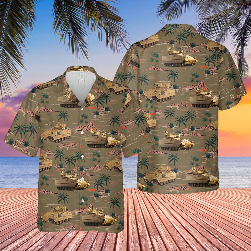US Army M2A3 Bradley Hawaiian Shirt