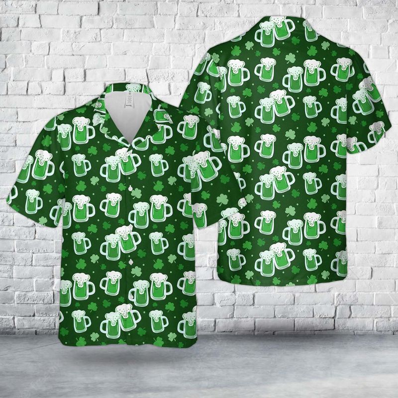 Irish St Patrick's Day Beer Hawaiian Shirt