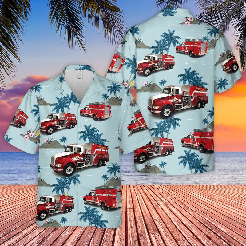 Deer Lodge Volunteer Fire Department Hawaiian Shirt