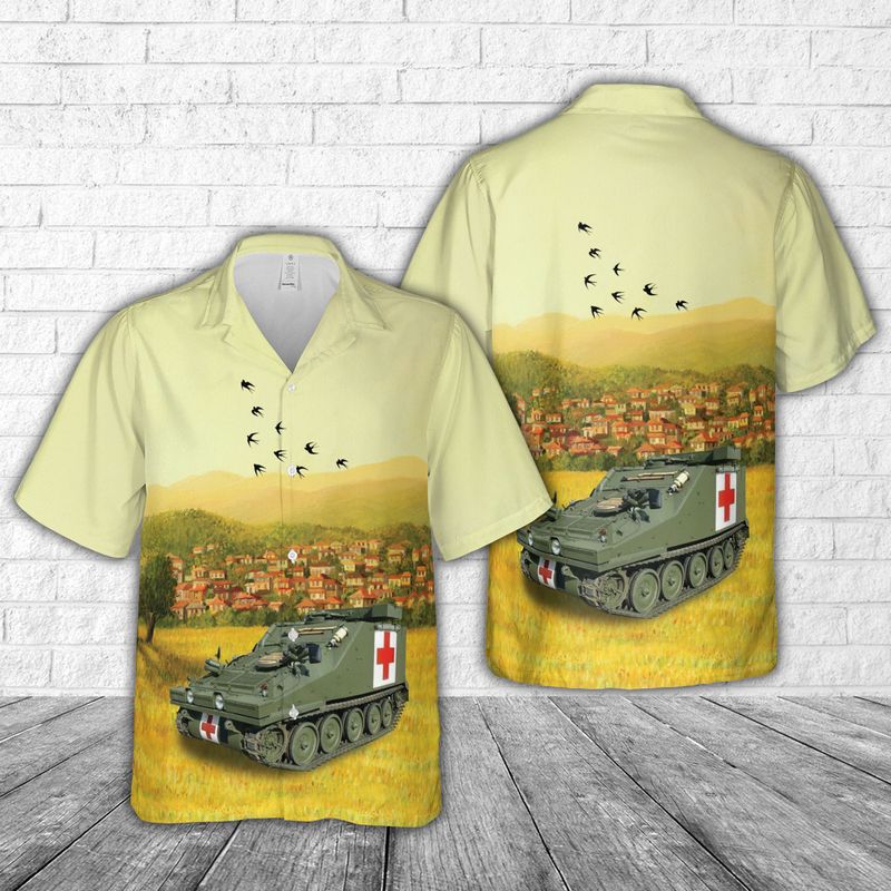 British Army FV104 Samaritan CVRT Hawaiian Shirt