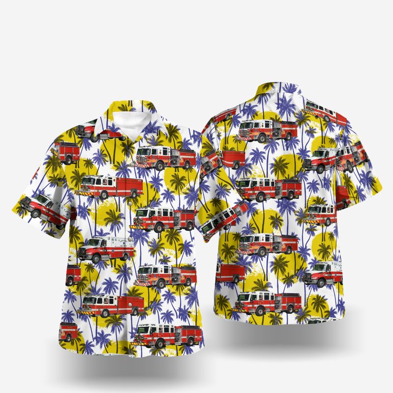 Elkridge Howard County Maryland Howard County Department of Fire and Rescue Services Hawaiian Shirt