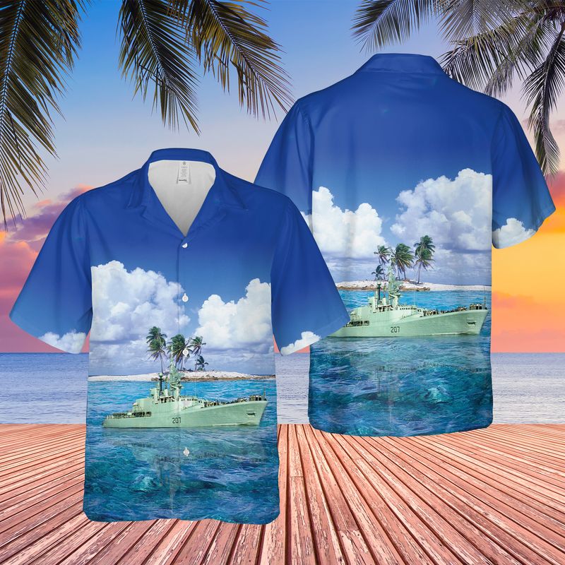 Royal Canadian Navy HMCS Skeena (DDH 207) Hawaiian Shirt