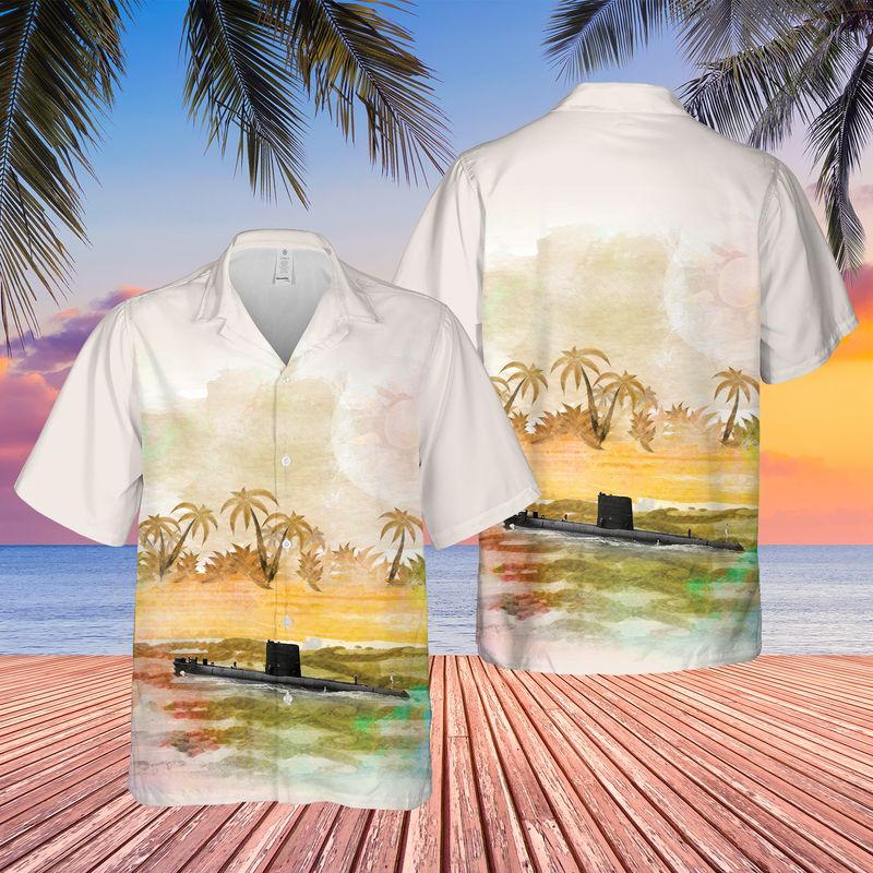 Royal Navy HMS Olympus (S12) Hawaiian Shirt