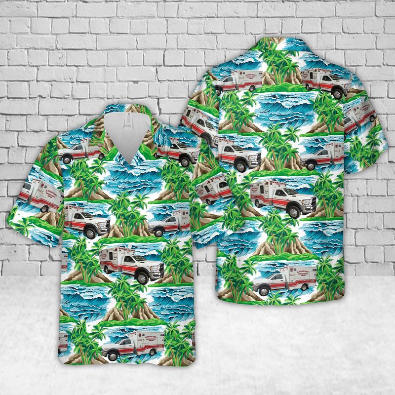California El Dorado County EMS Hawaiian Shirt
