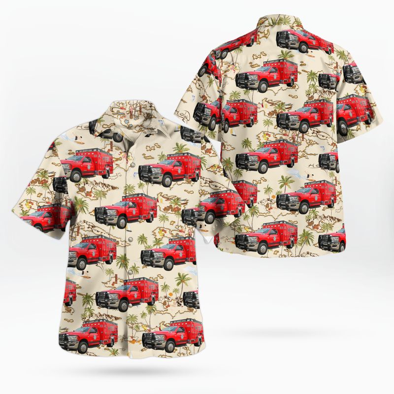 Bay County, Florida Emergency Services Hawaiian Shirt