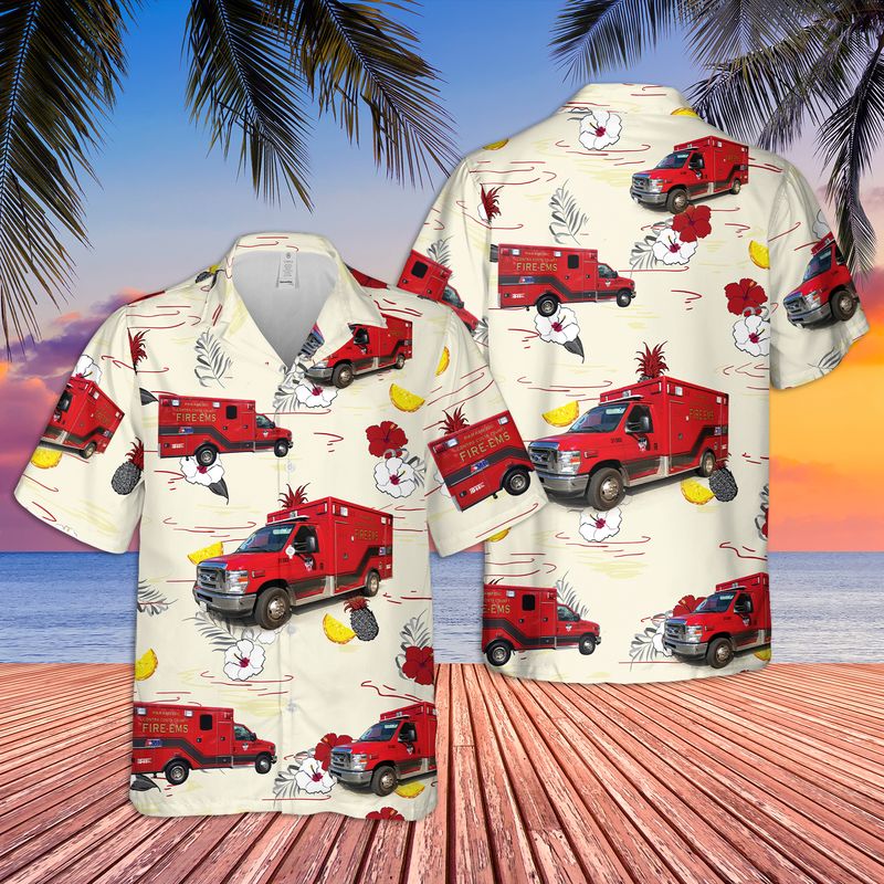 California Contra Costa County Fire EMS Hawaiian Shirt