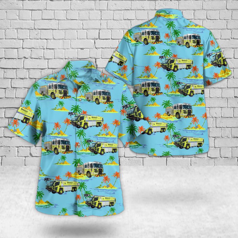 Windsor Locks, Connecticut, Bradley International Airport Fire Department Hawaiian Shirt