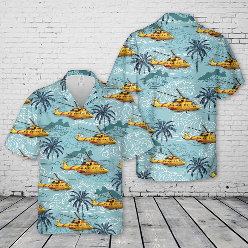 Canadian Search and Rescue AgustaWestland CH-149 Cormorant Hawaiian Shirt