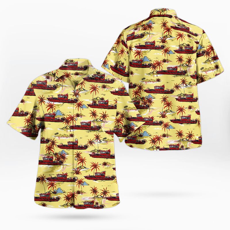 Detroit Fire Department Sivad Johnson Hawaiian Shirt