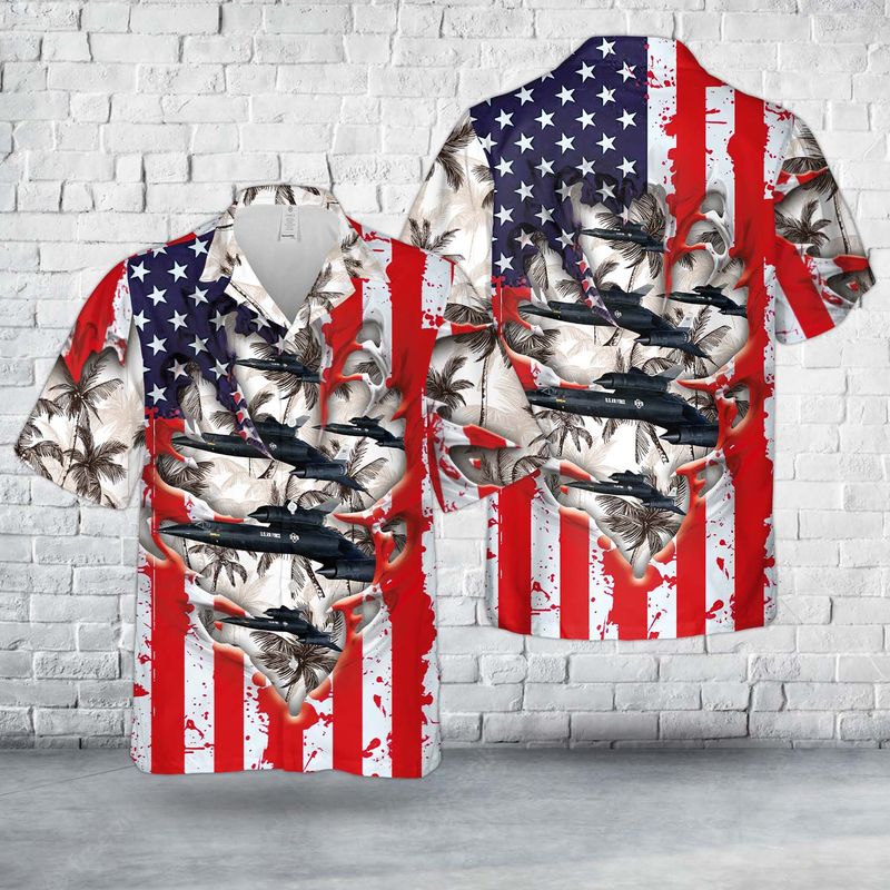 US Air Force Lockheed A-12 Hawaiian Shirt