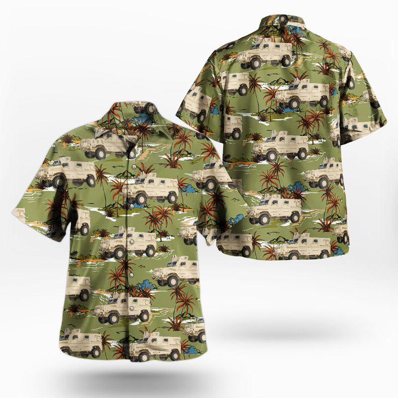 Canadian Army Humvee Hawaiian Shirt