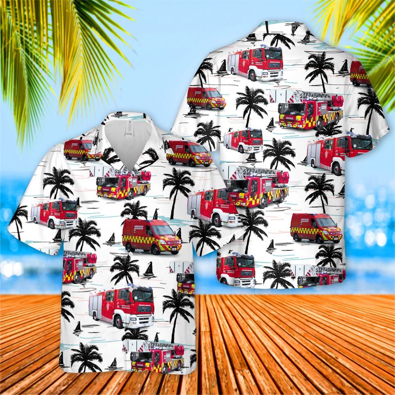 Copenhagen Fire Department Hawaiian Shirt