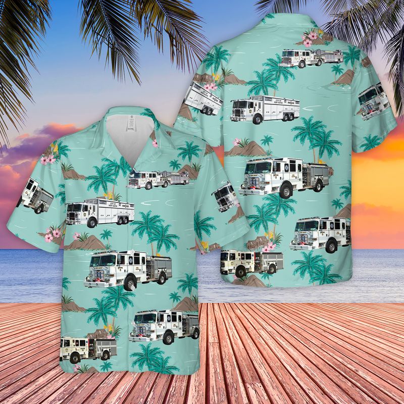 New Haven Fire Department Hawaiian Shirt