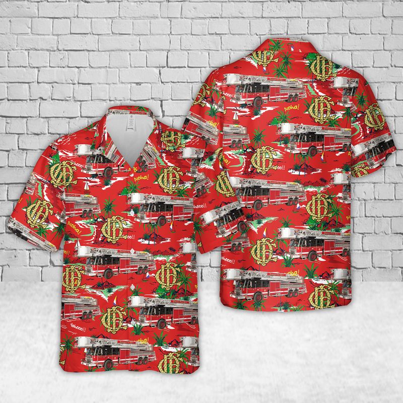 Chicago Fire Department Hawaiian Shirt