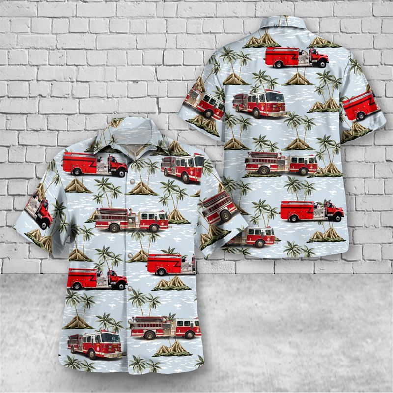 Pumpkintown Fire Department, Pickens, South Carolina Hawaiian Shirt