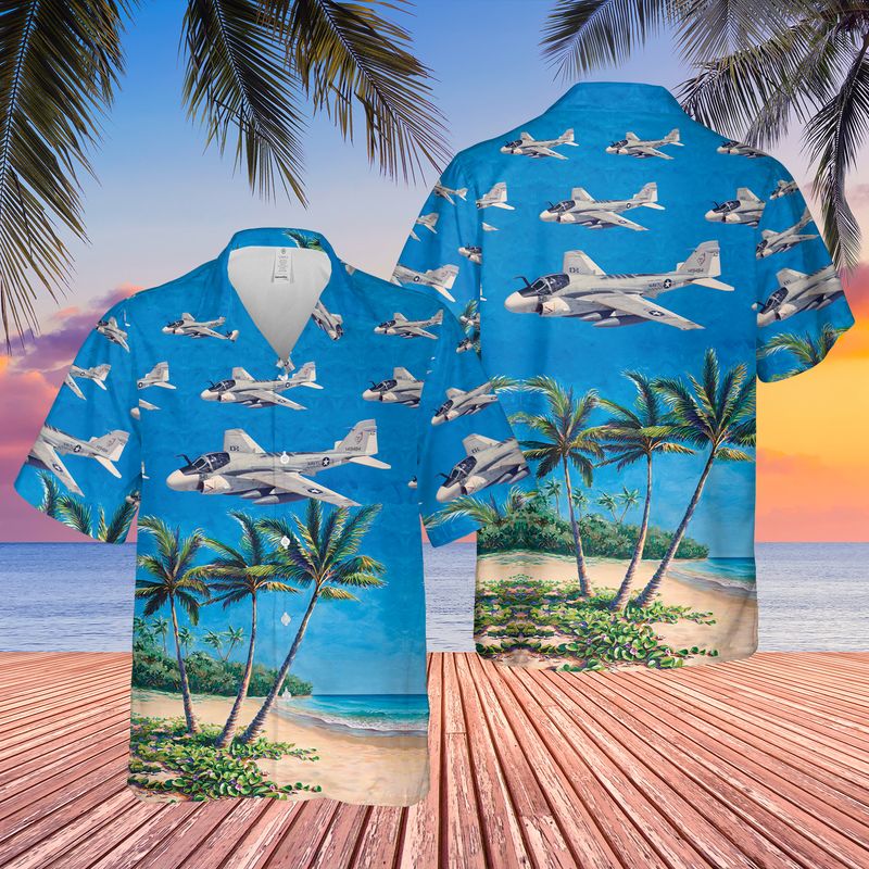 US Navy Grumman A-6 Intruder Hawaiian Shirt