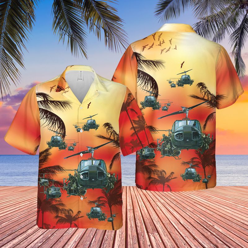 US Army UH-1 Huey Hawaiian Shirt