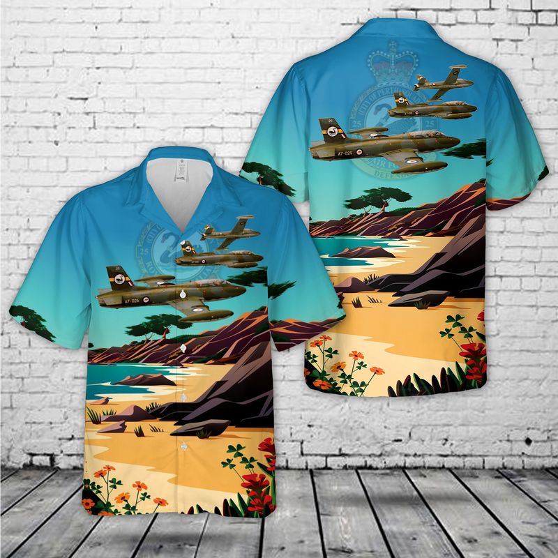 Royal Australian Air Force No. 25 Squadron Macchi MB-326 Hawaiian Shirt