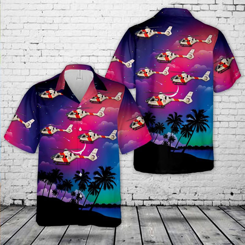Polish Border Guard Airbus Helicopters H135 Hawaiian Shirt