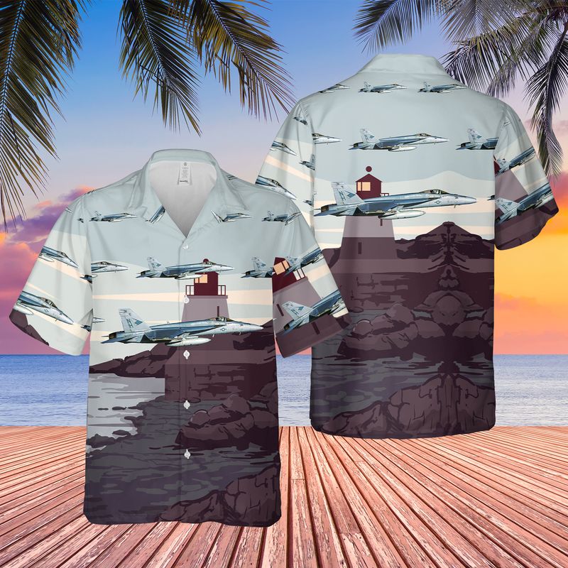 US Navy VFA-146 F/A-18E Super Hornet Hawaiian Shirt