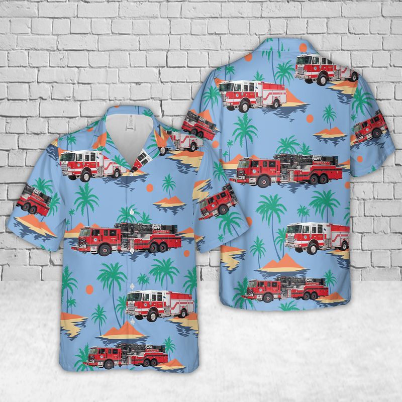 Unalaska, Alaska, Unalaska Fire & EMS Hawaiian Shirt