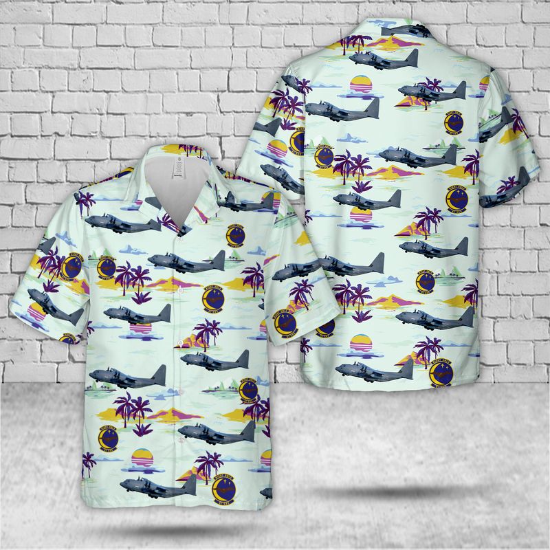 US Air Force 67th Special Operations Squadron MC-130J Commando II Hawaiian Shirt