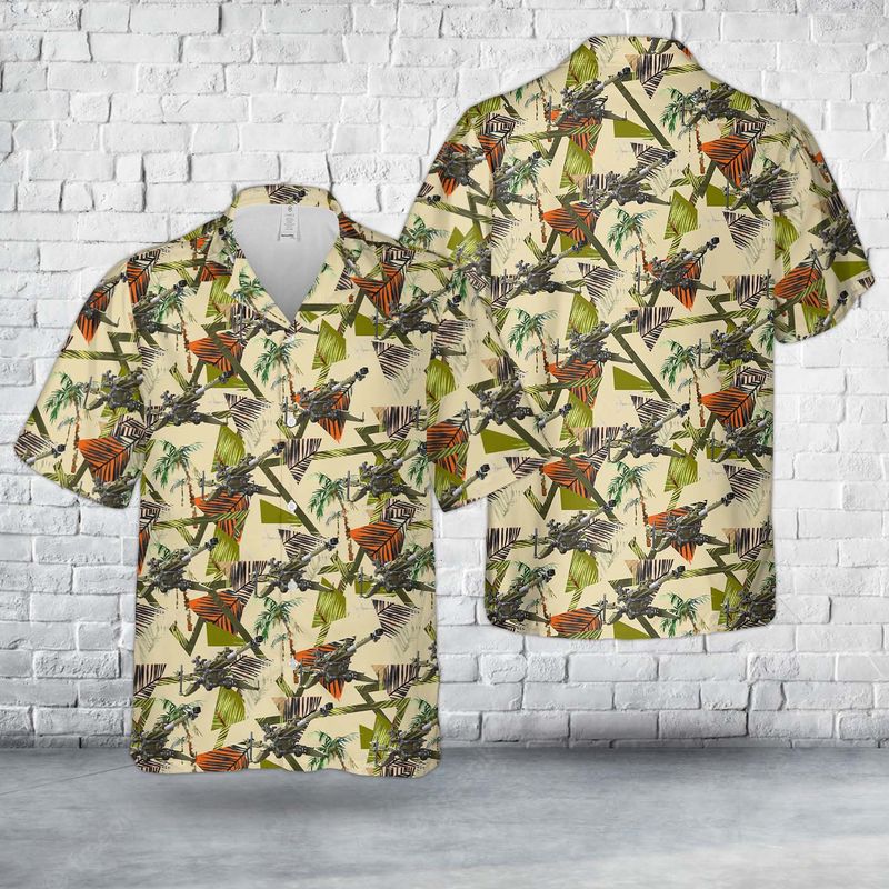 US Army M777 Howitzer Hawaiian Shirt