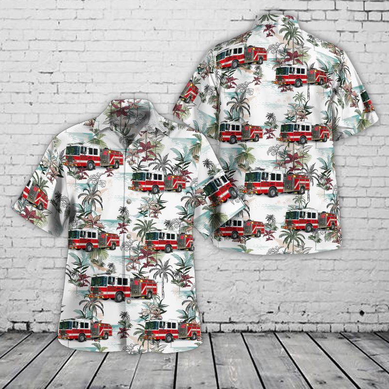Ossipee, New Hampshire, Ossipee Corner Fire Department Hawaiian Shirt