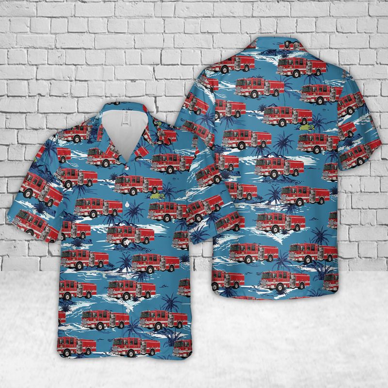 New Fire Department Portland Oregon Unites States Firefighter Fighter Rescue Hawaiian Shirt
