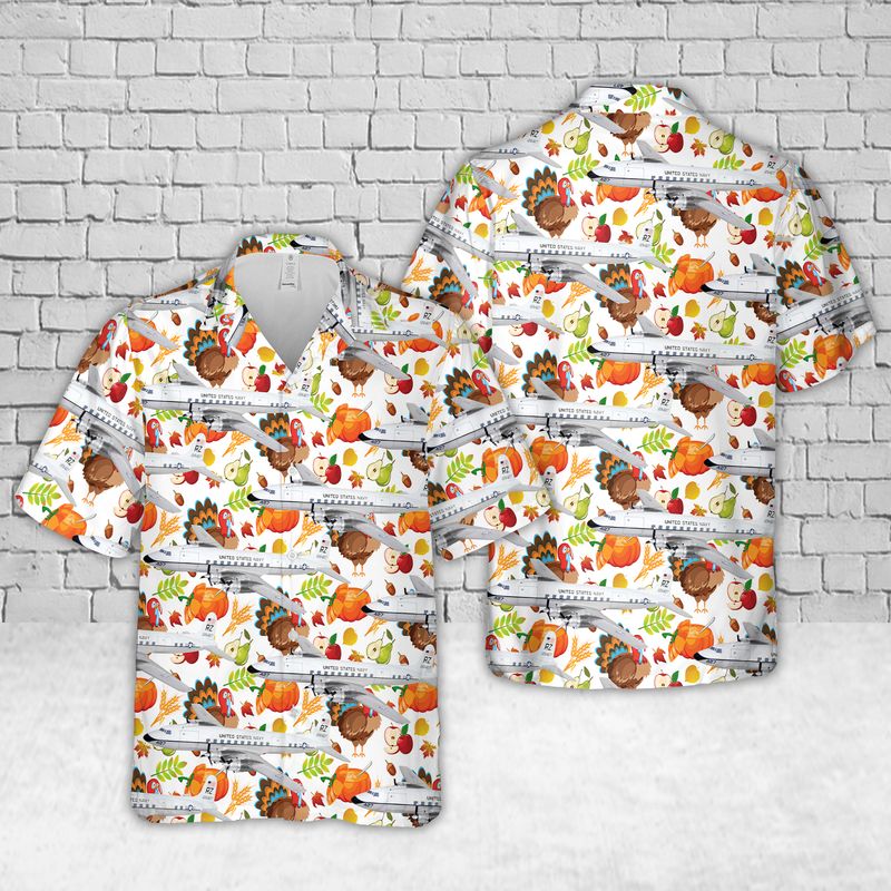 US Navy Douglas C-118 Liftmaster Of VR-21 Hawaiian Shirt