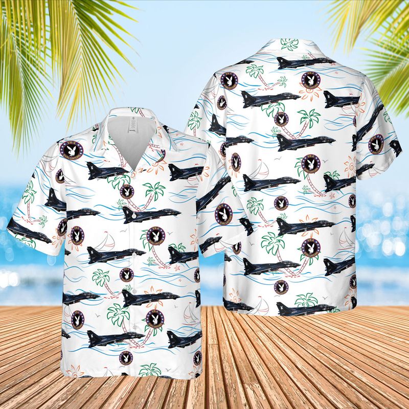 US Navy F-14A Tomcat BuNo 159853 Of VX-4 Evaluators Hawaiian Shirt