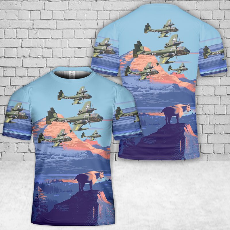 US Army Grumman OV-1 Mohawk 3D T-shirt