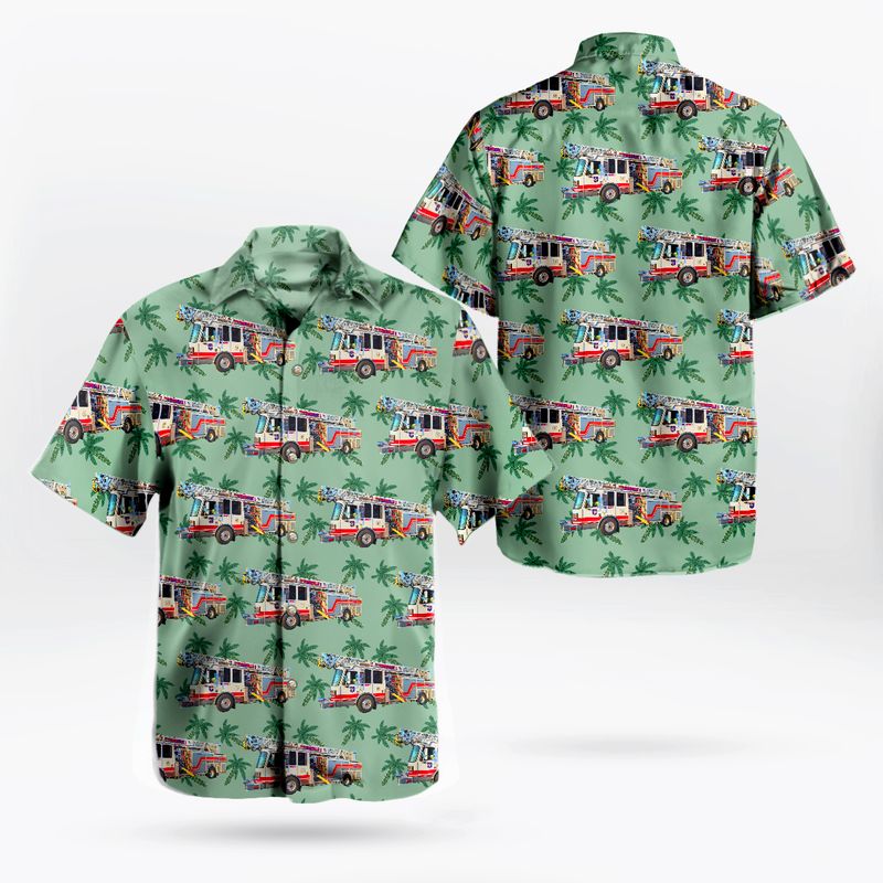Monroeville Volunteer Fire Department Company 1 Hawaiian Shirt