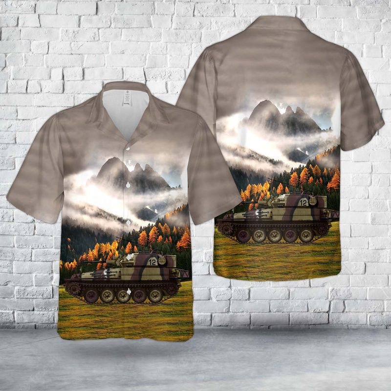 New Zealand Army FV101 Scorpion Hawaiian Shirt