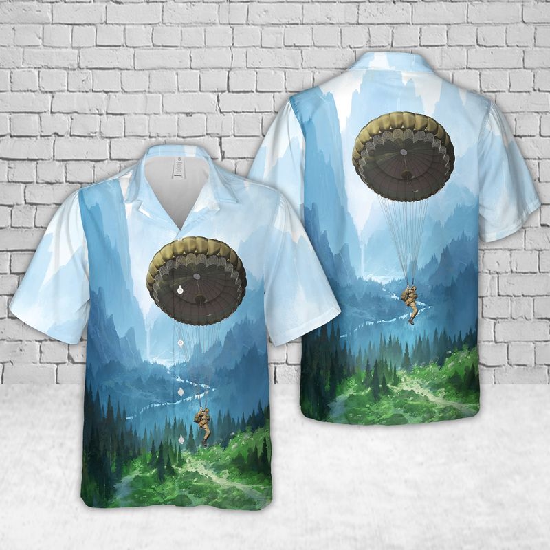 British Army 3 PARA - Low Level Parachute Hawaiian Shirt
