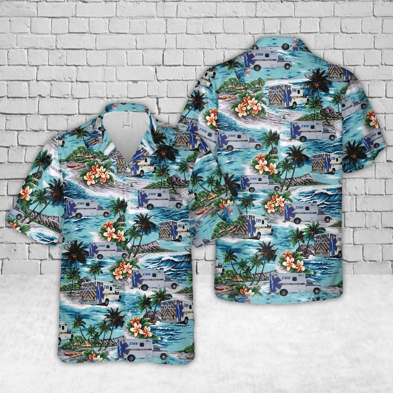 Alabama Piedmont Rescue and EMS Hawaiian Shirt