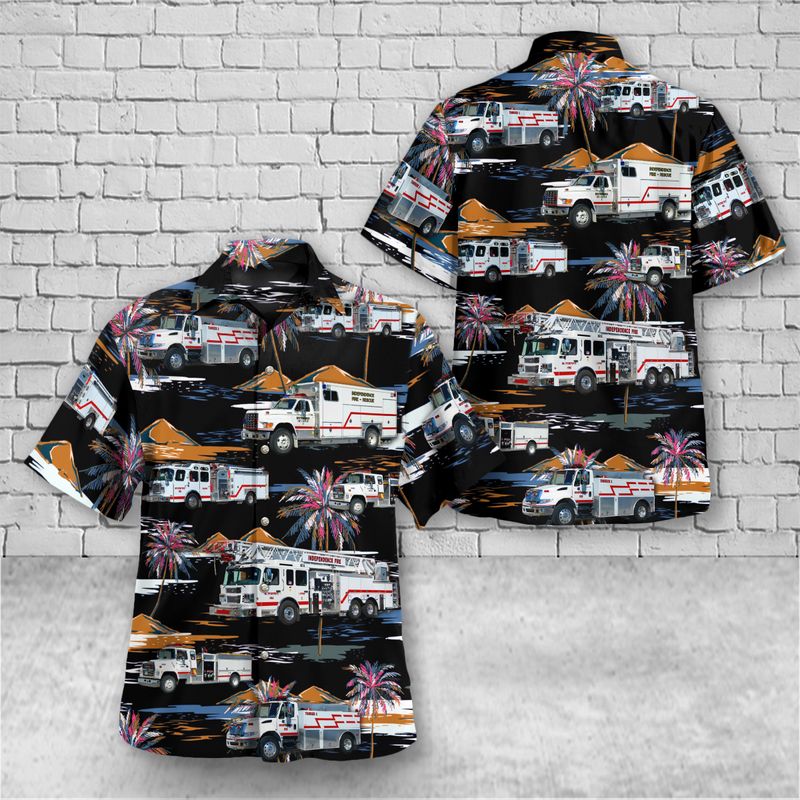 City of Independence Iowa, Fire Department Hawaiian Shirt